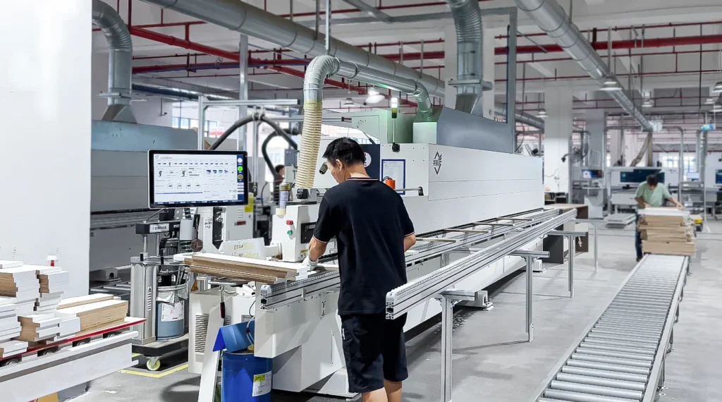 Volant hotel fit out manufacturing Precision Machining & Edge Banding with IDPI