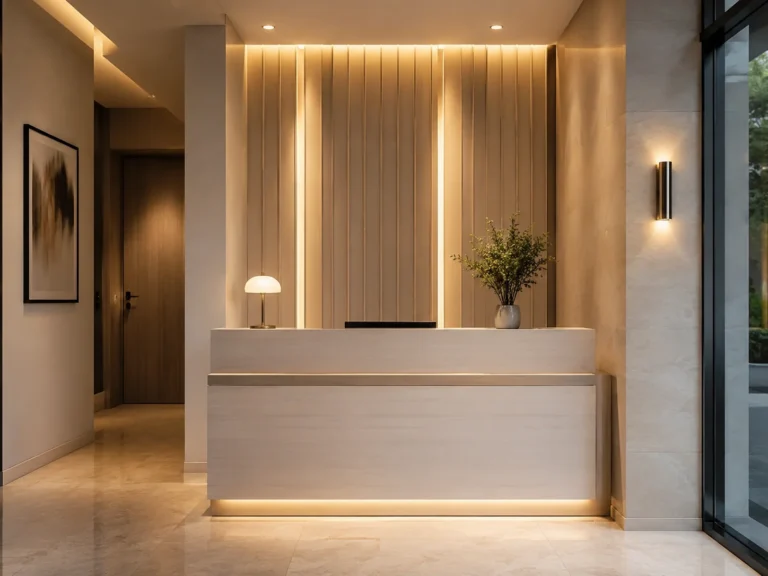 15 Modern Reception Desk Design Ideas for Hotel Lobbies
