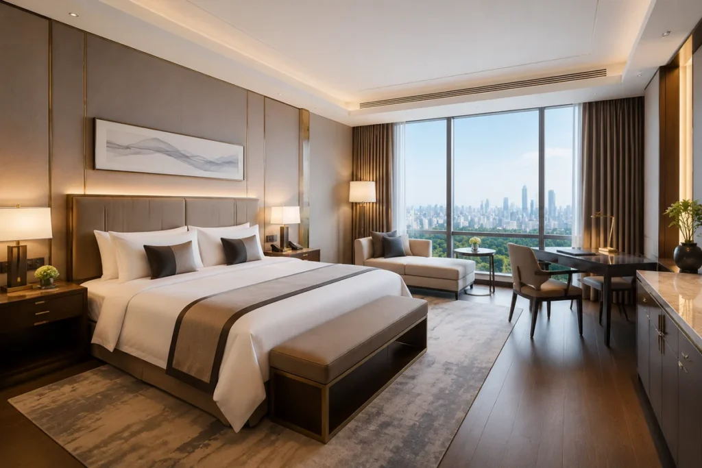 Luxury hotel guestroom furniture supplied by leading hotel room furniture suppliers in China